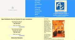 Desktop Screenshot of apexrootcanal.com